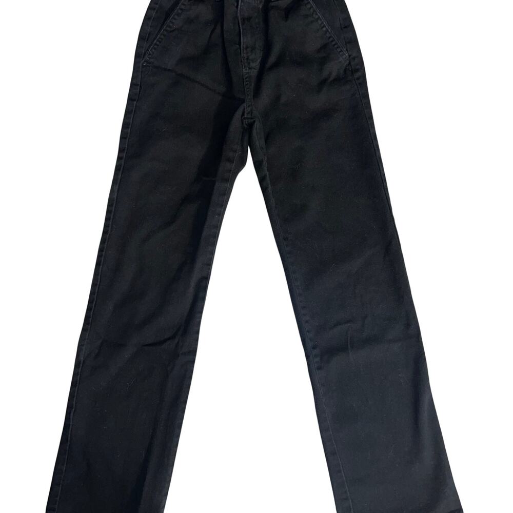 Chaps Boys Black Slim Dress Uniform Pants - Size: 14 - Adjustable waist!
